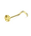 Circular Designed Curved Nose Stud NSKB-772